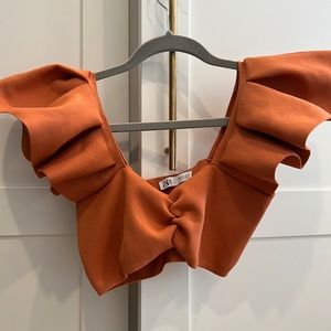 Zara Crop Top Burnt Orange